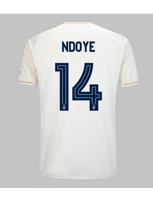 Nottingham Forest Dan Ndoye #14 Replika Borta Kläder 2025-26 Kortärmad Nottingham Forest Dan Ndoye #14 Replika Borta Kläder 2025-26 Kortärmad